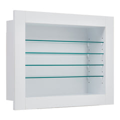 5-Layer Transparent Collection Display Cabinet, Space-Saving Display Cabinet for Home, Office, Bathroom, Living Room, Wall Mounted, Multi-tier Shelving, Space-Saving, Durable Organizer, Ideal for Storage and Decoration