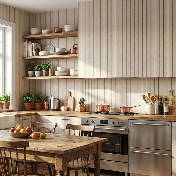 3D Wood Grain Wall Panels, Self-Adhesive Thickened Wallpaper, Moisture-Proof, Home Decoration Wall Stickers, Peel and Stick, Easy to Clean and Cut, Suitable for Renovation of Living Rooms, Bedrooms, Restaurants and Ceilings