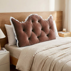 Large Ultra-Soft Comfortable Plush Backrest Pillow, Princess Style Reading Cushion, Neck and Back Support, Luxurious Fashionable Home Style Multifunctional Lace Ruffled Headboard Cushions, Suitable for Bedroom, Living Room, Dorm, Sofa Home Decor, Machine