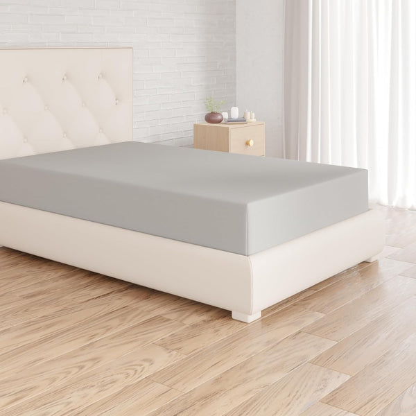 Amazon Basics Soft Microfibre Single Fitted Sheet, Deep Pocket 12 Inch (30 Cm), White