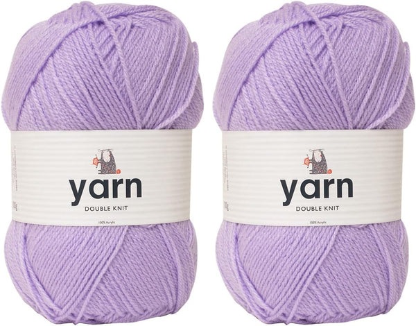 Korbond DK Beige Yarn - 100G Acrylic Wool - Lightweight, Hypoallergenic & Durable Double Knit Crochet Yarn Knitting Wool (290M Total)