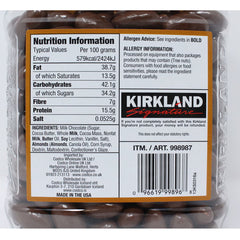 Kirkland Signature Milk Chocolate Almonds, 1.36Kg
