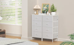 1pc Modern Tall Dresser with 4 Spacious Drawers - Large Storage Cabinet with MDF Wood Top & Sturdy Metal Frame, Freestanding Tall Tower Unit with Legs, 68.58cm+ Height, 3.2 Cu Ft Capacity, Space-Saving Vertical Organizer for Bedroom/Living Room