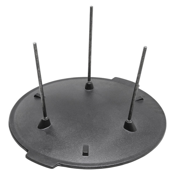 1PC Heavy-duty Cast Iron Tripod Barbecue Tray, Round Barbecue Tray Grill, Multi-functional Cast Iron Tray, Suitable for Various Scenarios Such As Campfires, Picnics and BBQs.