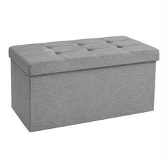 80L Large-Capacity Foldable Storage Stool Is Suitable for Storage Footstool in Living Room, Corridor and Bedroom.