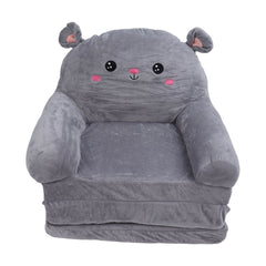 Cozy Kid Folding Sofa, Plush, Washable Lounge Chair for Playroom & Nursery, Foldable Soft Toddler Chair for Reading Relaxing Sleeping