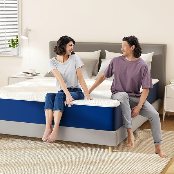 25cm Firm Mattress Suitable for Side Sleepers with 7-Zone Memory Foam, Multi-Layer Cooling Bed Topper & Durable Base, Individually Boxed for Easy Installation - for Back, Suitable for
