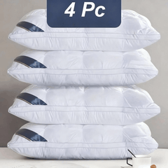 2pcs Luxury Neck Support Pillow - Five-Star Hotel Pillow Quality, High-Density Non-Collapse Core-Comfortable Relax, Deep Sleep Pillows