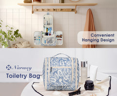 Hanging Toiletry Bag for Women Travel Makeup Bag Organizer Toiletries Bag for Cosmetics Essentials Accessories Best Toiletry Bag for International Travel Large Capacity Makeup Organizer Bag, Christmas Gift