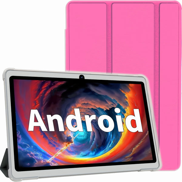 2025 Android 11 tablet, 7-inch tablet with protective case, 6GB (2+4expand) RAM+32GB ROM quad core processor, 2.0MP front+2.0MP rear camera, 3000mAh IPS tablet, Wi Fi tablet, birthday gift, Father's Day