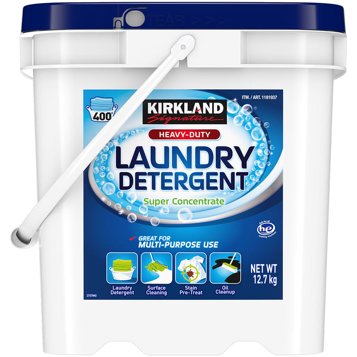 Kirkland Signature Super Concentrate Laundry Powder, 12.7Kg