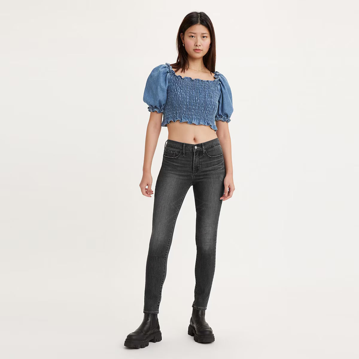 Levi'S Ladies 311 Shaping Skinny Denim Jeans in Black