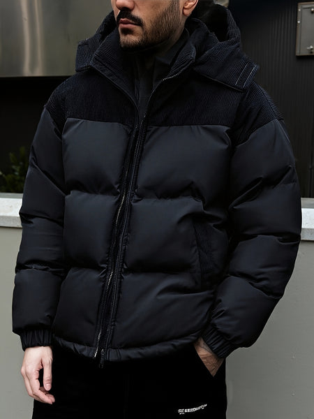 SIJIDOUPick:Men's Winter Hooded Warm Padded Jacket Stylish Trendy Thickened Coat for Autumn/Winter
