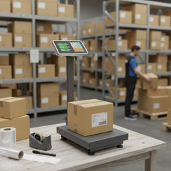 Maximum load-bearing capacity of 100kg, high-precision platform scale, durable dark gray stainless steel material, 40 x 30 x 70. The large scale surface can store unit price memory and accumulate 50g division values. It can store 5 unit prices and 99 cumu