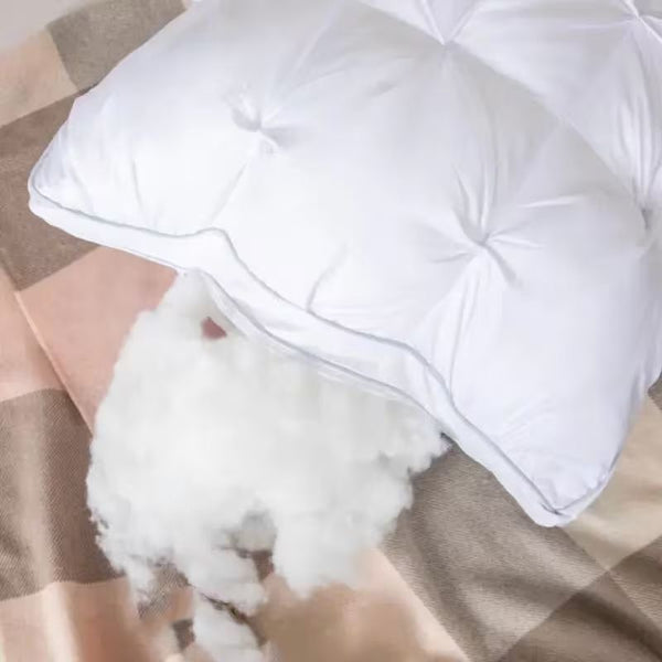 Pack of 2 3D Sleep Pillow, Extra-Large Luxury Hotel-Quality Bed Pillows, Comfortable Pillow for Sleeping, White Standard Style Home & Hotel Use