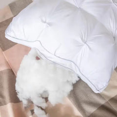 Pack of 2 3D Sleep Pillow, Extra-Large Luxury Hotel-Quality Bed Pillows, Comfortable Pillow for Sleeping, White Standard Style Home & Hotel Use