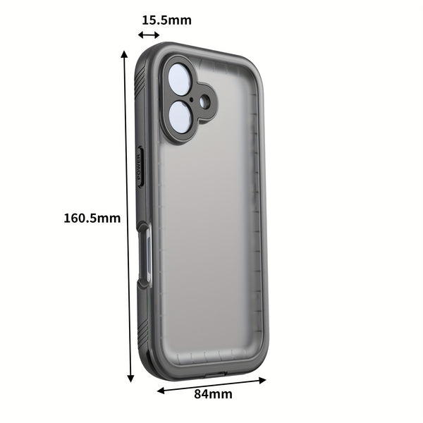 Phone Case - Magnetic for Iphone 16 15 14 13 Pro Max Plus Case - Built-In Screen And Camera Protector Underwater Diving Full Body Dropproof Shockproof Dustproof Phone Case