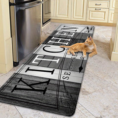 1pc Kitchen Mat, Polyester Fiber Crystal Velvet, Hand Wash Only, Comfortable Cushioning, for Kitchen Laundry Room Hallway Living Room, Ideal Holiday Gift Choice, ≥800g/㎡