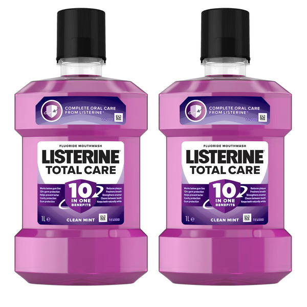 Listerine Total Care 10-In-1 Mouthwash, 2 X 1L