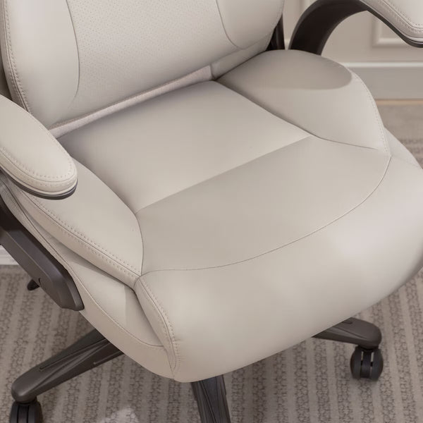 La-Z-Boy Air Lumbar Manager'S Office Chair with Flip up Arms, Beige