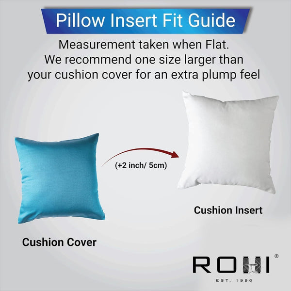 Rohi Soft Fluffy Cushion Pads Sofa Square Pillow Inserts, Home Decor Cushions, Decorative Bed Sofa