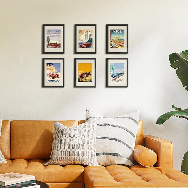 3 Pack A4 Picture Frame, A4 Black Picture Frames 21 X 29,7 Cm, Frame Wall Hanging Landscape or Portrait Orientation