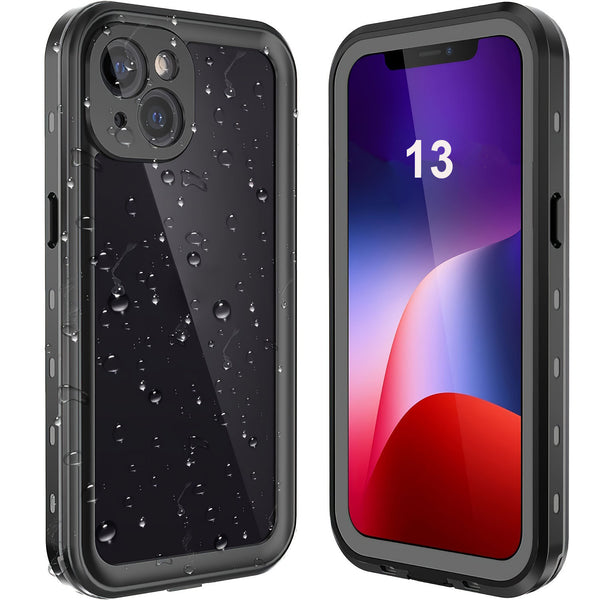 IP68 Waterproof 360° Full Body Case For iPhone 11 12 13 Pro Max Shockproof Dustproof Dirtproof Built-in Screen Protective Phone Case