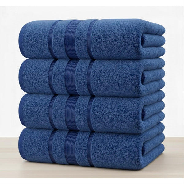 4X Bath Sheets 80x155CM Pure Cotton Big Size Large Bathroom Towels Set Quick Dry Soft Bath Towels
