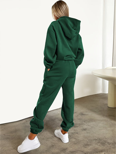 Fashionable Set of Sweatshirt And Long Pants with Letter Prints for Women