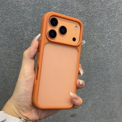 Phone Case - Luxury Matte Orange Shockproof Case for Iphone 17 Pro Max 17 Pro Transparent Back Cover Anti-Scratch Protective Phone Case