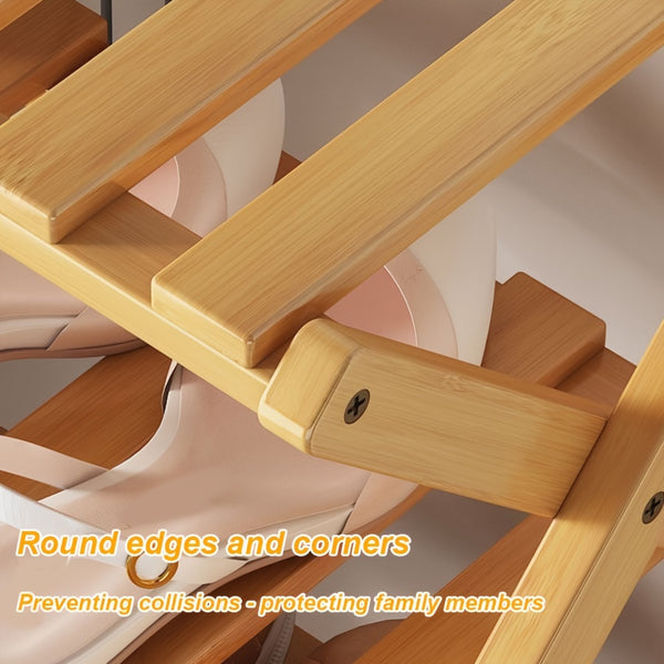 1pc Free Installation Retractable Shoe Rack, Foldable 3-9 Layer Shoe Rack, Small Narrow Doorway Home, Multi-layer Simple Shoe Cabinet