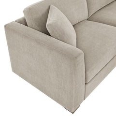 Thomasville Walsen Grey Fabric Corner Sofa with Storage Ottoman in 2 Configurations