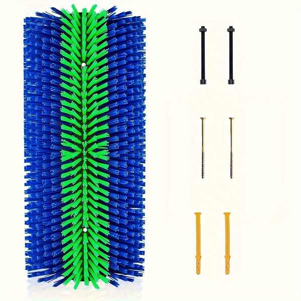 Horse Grooming Brush, Massage & Cleaning Brush with Plastic Horsehair, for Horses Cattle Goats Sheep Pigs