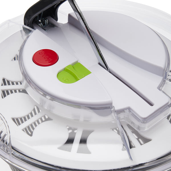 Large Manual Lettuce Spinner & Fruits Vegetable Washer Dryer with Rotary Handle, Salad Spinner, Tastier Salads, 24*17*24cm