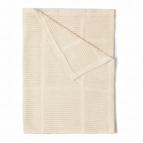 Clair De Lune Organic Cotton Cellular Blanket, 70 X 90 Cm