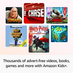 Amazon Fire HD 10 Kids Pro Tablet (Newest Gen)| Ages 6–12, Long Battery Life, Includes Ads-Free Books, Games, Apps and Videos That Children Love, 10.1