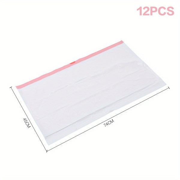 Large 74x45cm Cat Litter Tray Liners with Drawstring Closure Easy Cleanup for Large Litter Boxes, 12PCS/PACK