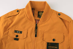 Men'S Fashion Thin Jacket Men New Spring Casual Cargo Multi-Pocket Thin Jacket Men Spring Autumn Outdoor Thin Loose Jacket for Men