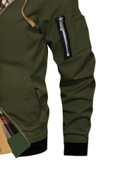 Pearson OBM Men'S Winter New Korean-Style Hooded Jacket, a Casual And Trendy Outerwear, Solid Color, Formal Style, with Zipper Details