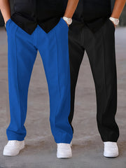 Men's Two-pc Pants, Fashionable Casual Trousers for Outdoor Wear