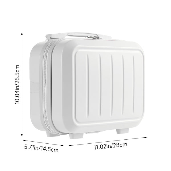 Portable Handheld Plastic Makeup Bag with Elastic Band & Zipper, Jewelry Box, Gift Box for Storing Souvenirs, Luggage Cart for Boarding The Aircraft, Multifunctional Suitcase with Internal Dividers, Can Hold Cosmetics, Towels, Toiletries