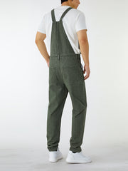 Men'S Casual Washed All-Match Denim Overalls