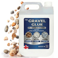 Long Lasting Rock Glue Joiner & Sealer Weatherproof Perfect For Landscaping, Bonding Bark & Stones (2.5 Litre)