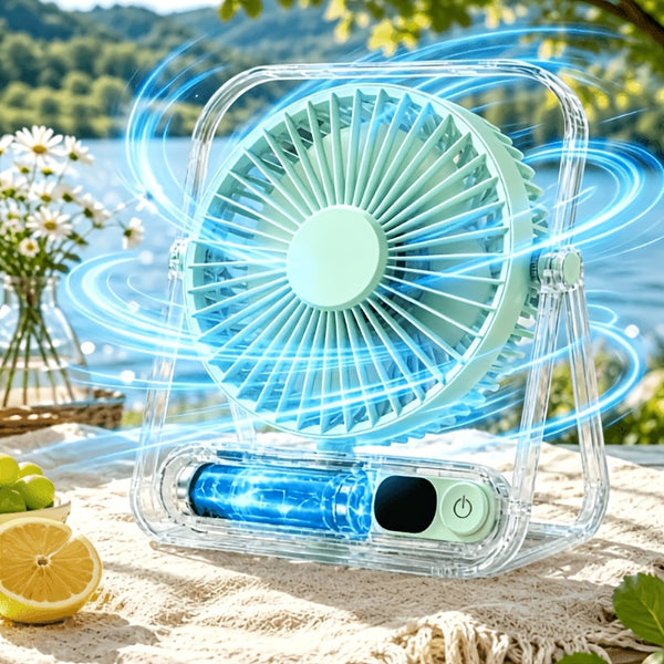 2026 Upgraded USB Desktop Fan with Smart Digital Display And Ultra-Quiet Airflow for Office, Home, Study, And Gift Choice