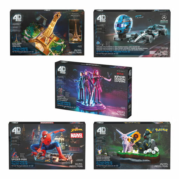 4D Build Puzzle Model Kit Assortment (12+ Years)