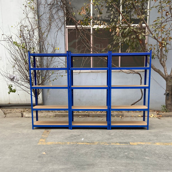 New Style Heavy Duty Garage Shelving Unit - Adjustable Shelf Unit Racking with 5 MDF Shelves, Ideal for Garage, Shed, Warehouse Storage 190KG UDL Per Shelf 680* 270 *1450 (mm), Storage Racking Shelves For Garage Warehouse Shed Kitchen