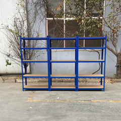 New Style Heavy Duty Garage Shelving Unit - Adjustable Shelf Unit Racking with 5 MDF Shelves, Ideal for Garage, Shed, Warehouse Storage 190KG UDL Per Shelf 680* 270 *1450 (mm), Storage Racking Shelves For Garage Warehouse Shed Kitchen