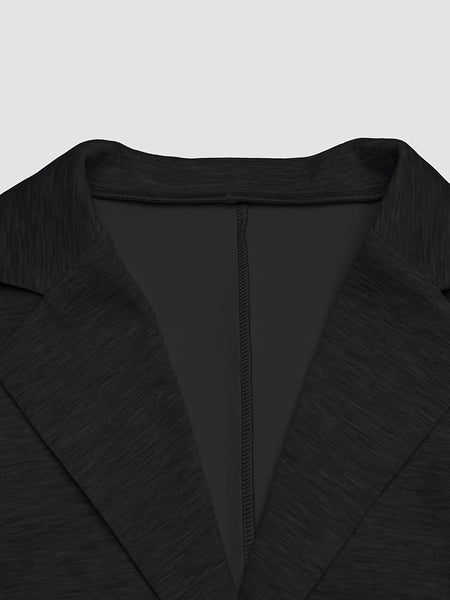 2pcs Women's Casual Suit Set, Blazer + Elastic Waist Pants, and Elegant, Fashionable Women's Wear for Spring and Autumn