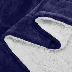 1pc Luxurious Double-Sided Sherpa Throw Blanket – Soft, Warm & Cozy Contemporary Blanket, Machine Washable, Perfect for Couch, Bed, Office & Travel, Ideal Gift