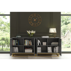Ripple Duo 200cm Modern Sideboard with Fluted Doors and Storage